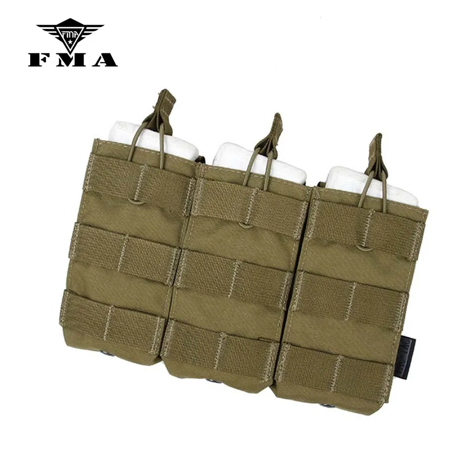 Тактические Чехлы FMA TMC тройная сумка для магазина Molle 556 Тактическая Военная