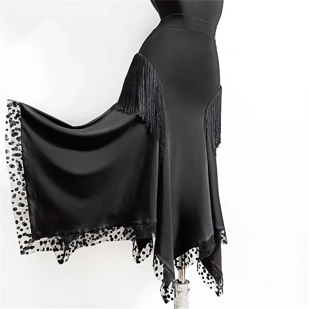 

National Standard Dance Skirt Female Adult Winter Fringe Skirts Performance Clothing Latin Dance Skirt Women