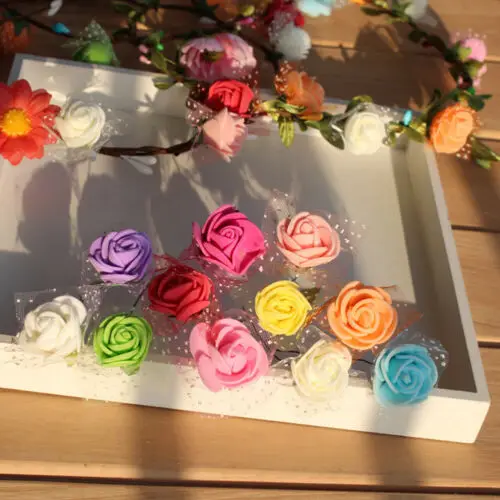 144 шт пенные мини розы искусственные красивые цветы Свадебные вечерние украшения