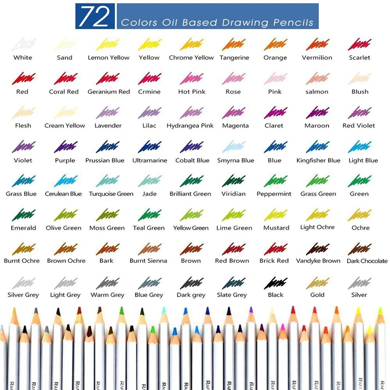 Marco Raffine 72 цвета пенал железный ящик цветные карандаши набор профессиональная