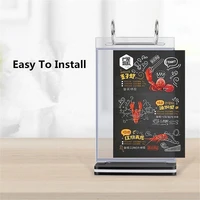 a5 restaurant store equipment countertop acrylic price sign holder stand table menu poster stand picture photo frame