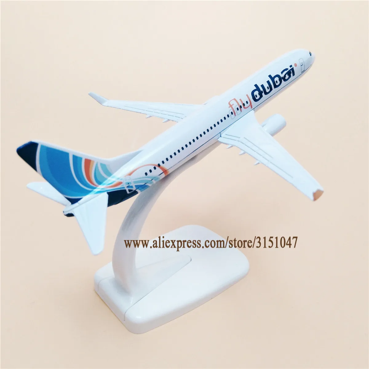 

16cm Air Fly Dubai Airlines Boeing 737 B737-800 Plane Model Alloy Metal Diecast Model Airplane Aircraft Gift