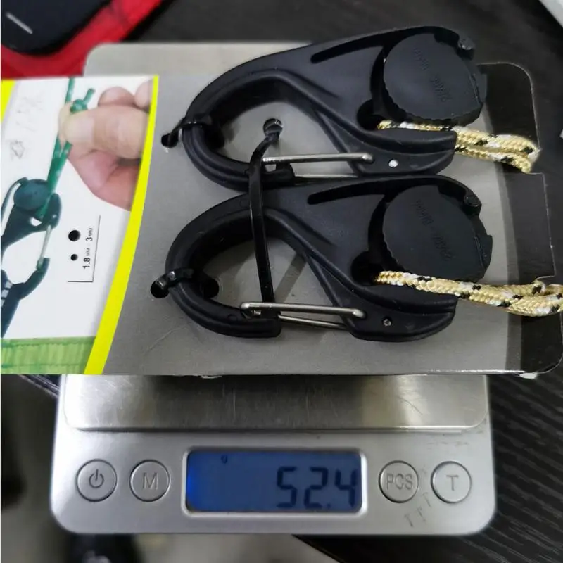

2Pcs Rope Tensioner Portable Camping Tent Lock Cord Rope Fastener Guy Line Rope Tensioners Camping Essentials Tent Accessories