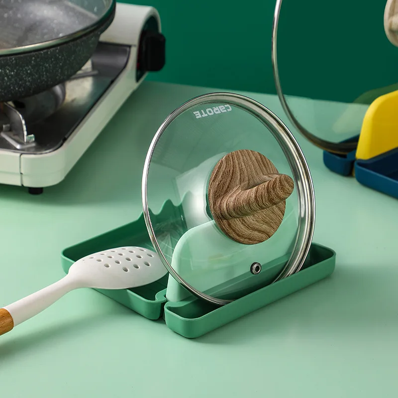 

Nordic Style Kitchen Pot Lid Rack Removable Plastic Spoon Spatula Spoon Holder Organizer for Cooking Tool Accessories