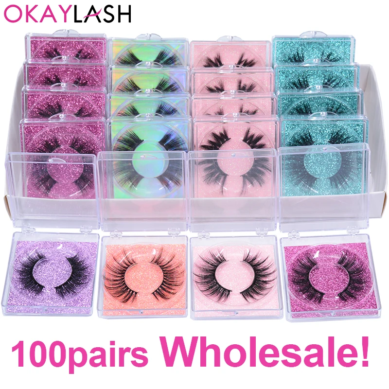 OKAYLASH частная этикетка индивидуальный логотип объемная 3D искусственная кожа