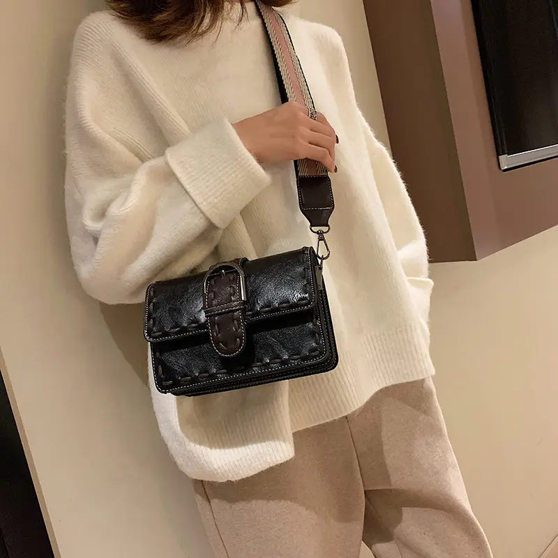 

Vintage PU Leather Bag Bags Women Shoulder Crossbody Bag Hasp Women's Handbags free shipping