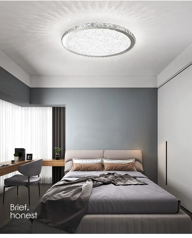 Новая круглая хрустальная люстра, освещение для дома, ledlamp, для гостиной, спальни, plafonnier, круглая светодиодная люстра, lampadari, светильники
