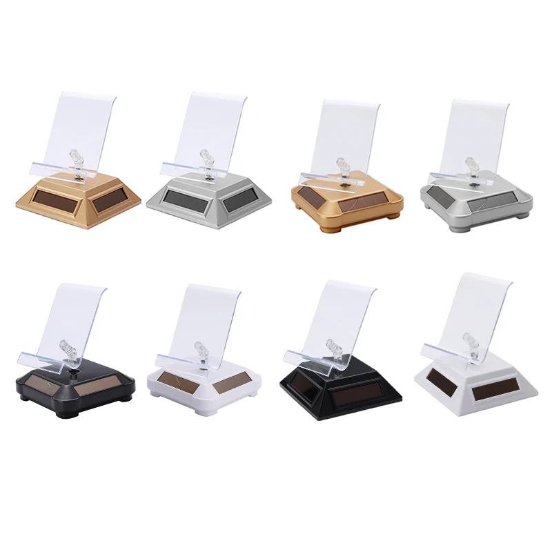 Вращающаяся витрина на солнечных батареях ювелирное изделие мобильный телефон