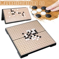 newly chinese old board game checker folding table magnetic go chess set portable gift