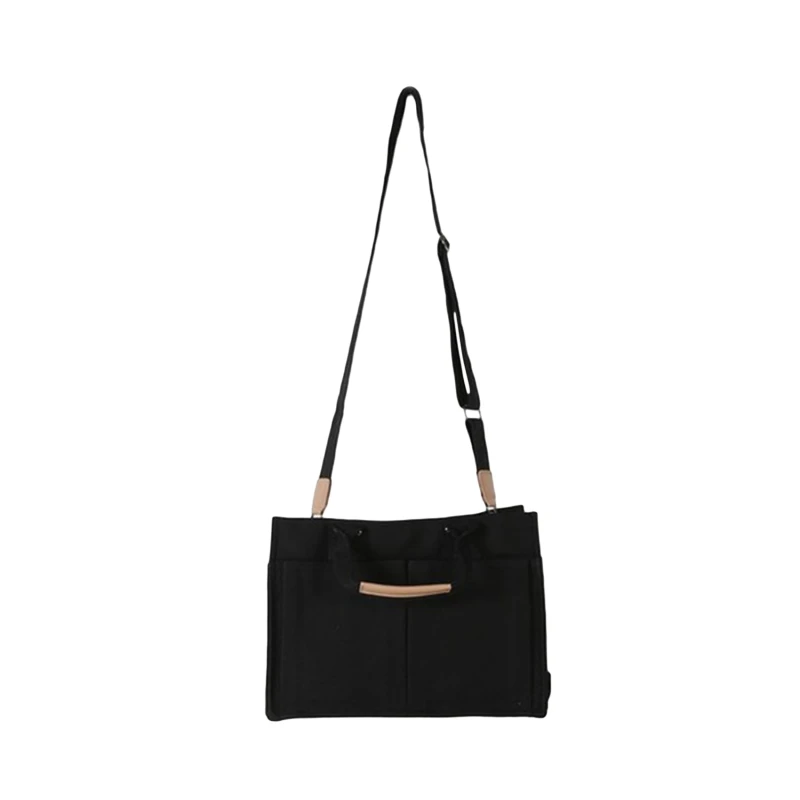 

Women Bag Messenger Shoulder Bag Canvas Casual Solid Color Simple Korean School Large Capacity Student Pocket Bags Hot Sale