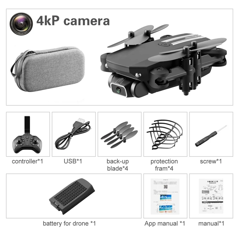 

Foldable Mini Drones Drone RC FPV QuaDcopter 4K HD Camera Wifi FPV Drone RC Helicopter Toys