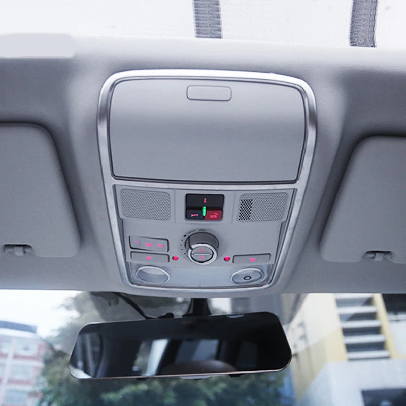 

ABS For VW-Volkswagen Sharan 2012 2013 2014 2015 2016 2017 2018 Chrome Plated Car Inner Roof Reading Light Cover Trim Protect