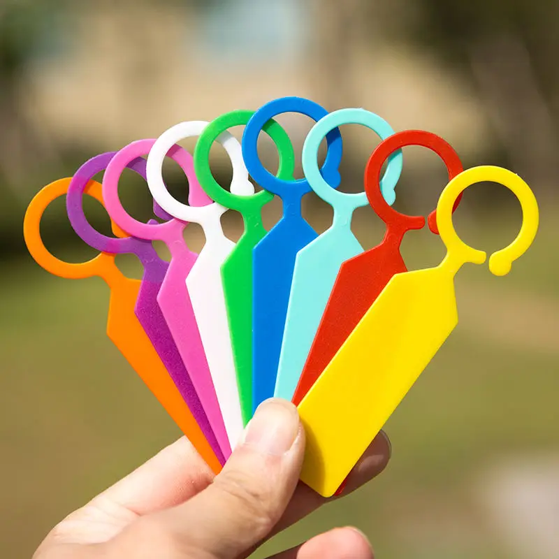 

100pcs Multifunctional Notes Waterproof Plastic Plant Hanging Tags Gardening Plant Flower Marker Label Label Nursery Tag G347