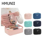 Портативная дорожная косметичка HMUNII, водонепроницаемая Косметическая комплект для органайзера из ПВХ для художников, набор кистей для макияжа и предметы первой необходимости