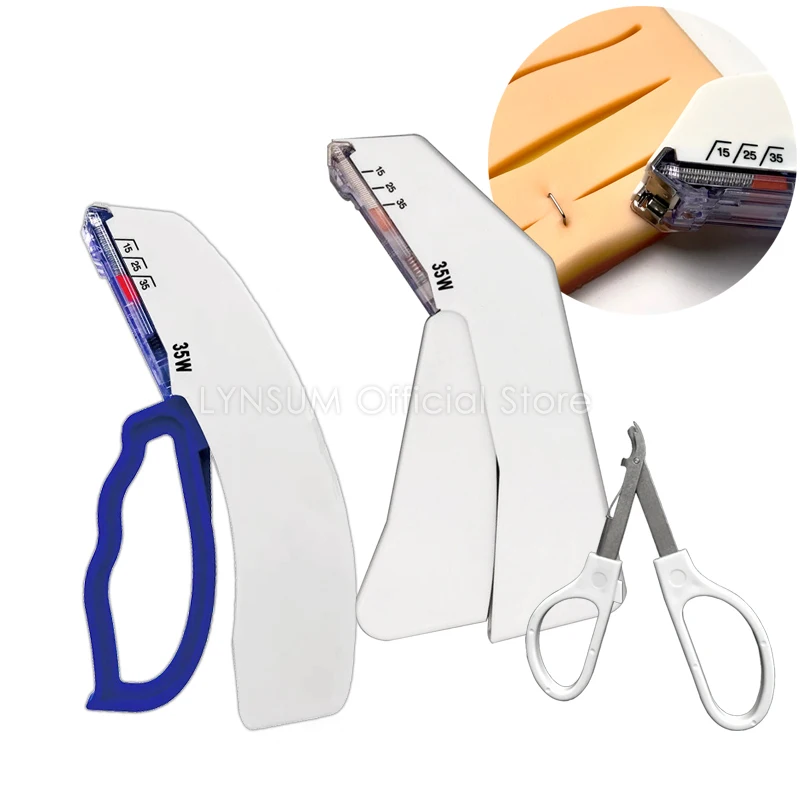 

Одноразовый медицинский степлер для швов, хирургический степлер для сшивания, степлер для ногтей, рандомный обучающий инструмент 35 Вт