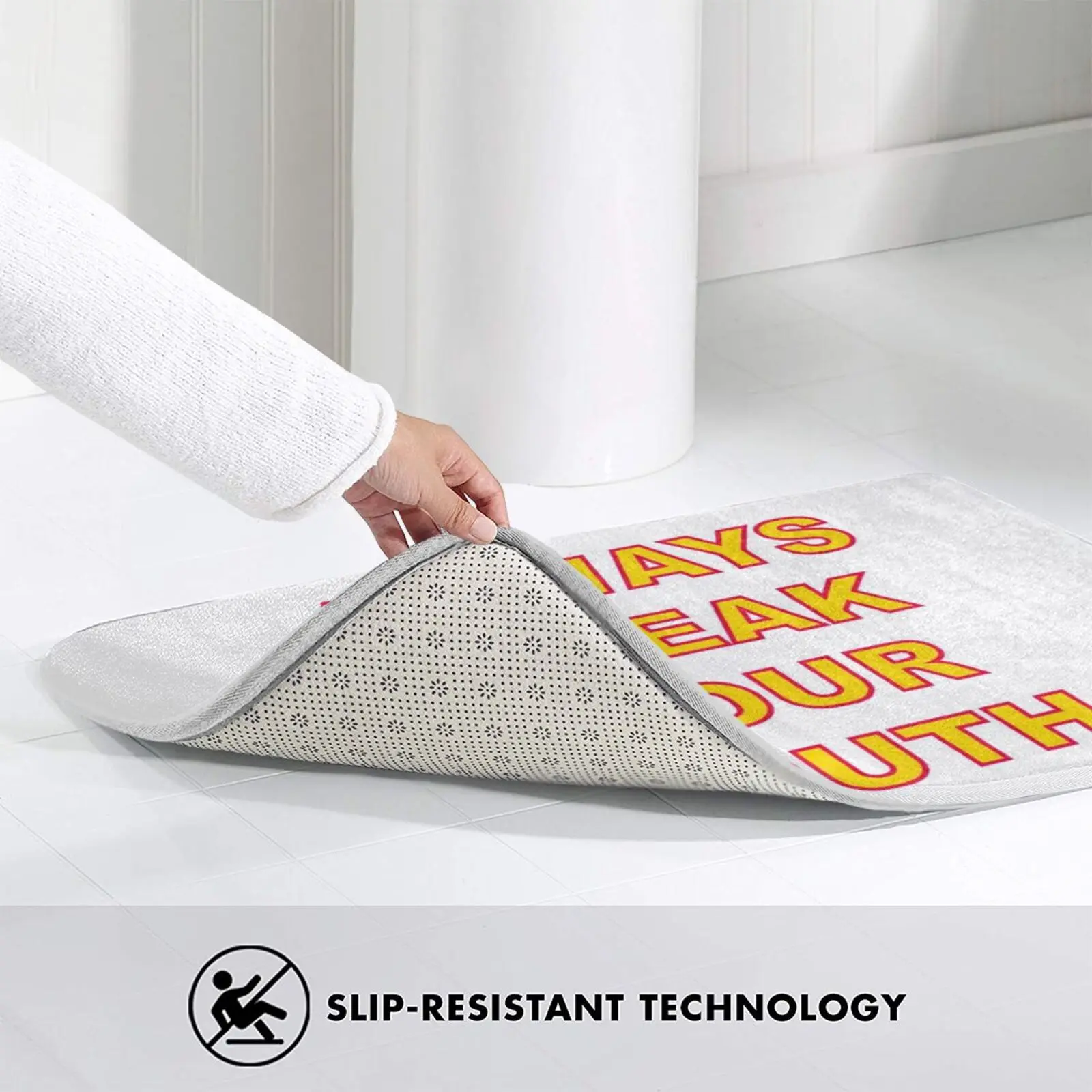 

Always Speak Your Truth ( Printed On Back ) Carpet Mat Rug Cushion Soft Non - Slip Pop Truth Mega Hit Hit Pop Video Clip