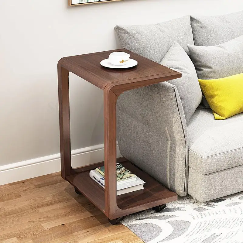 Съемный диван из цельного дерева пристенный шкаф Nordic угловой столик простой