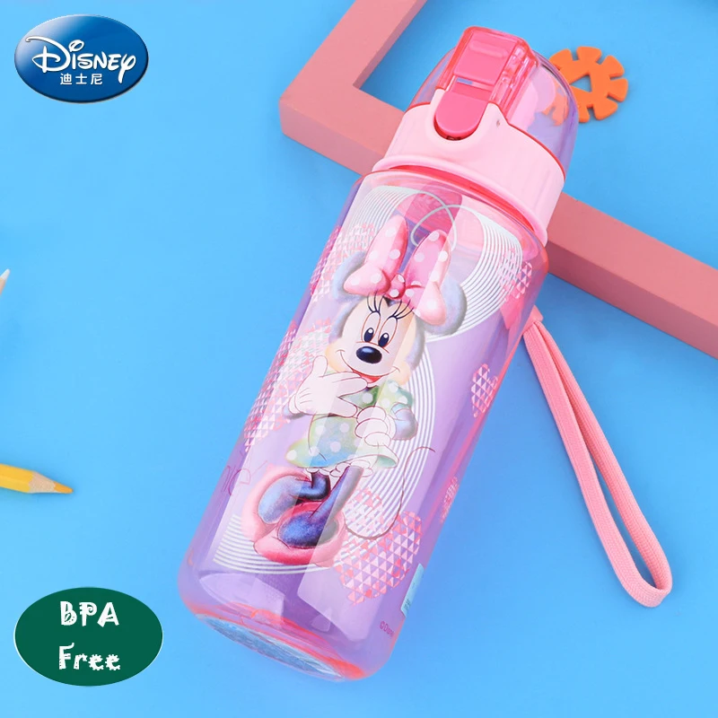 Disney Children's Cup Fashion Cartoon Hand Cup Tritan BPA Free Gift Student Straight Drink Cup