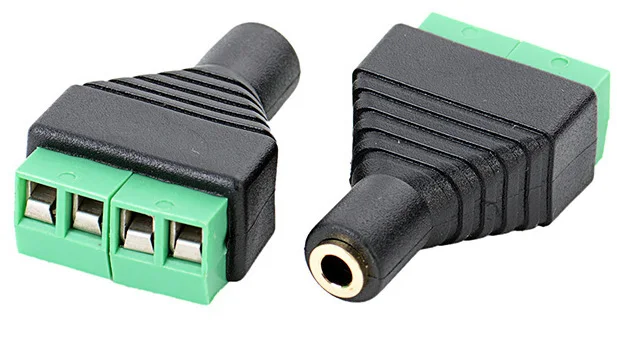 NO9 3.5mm female 2 шт./лот 3,5 jack 6,35 мм разъем стерео адаптер 3,5 мм RCA аудио; моно-канал штекер к винтовой клемме аудио; моно-канал разъем - Цвет: NO9 3.5mm female