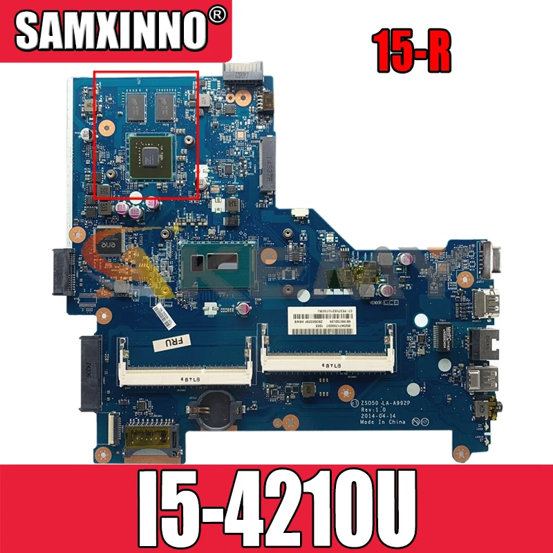 

Для HP павильон 15-R LA-A992P 780120-001 аккумулятор большой емкости SR1EF I5-4210U N15V-GM-S-A2 DDR3L Тетрадь материнская плата полный тест 100% работы