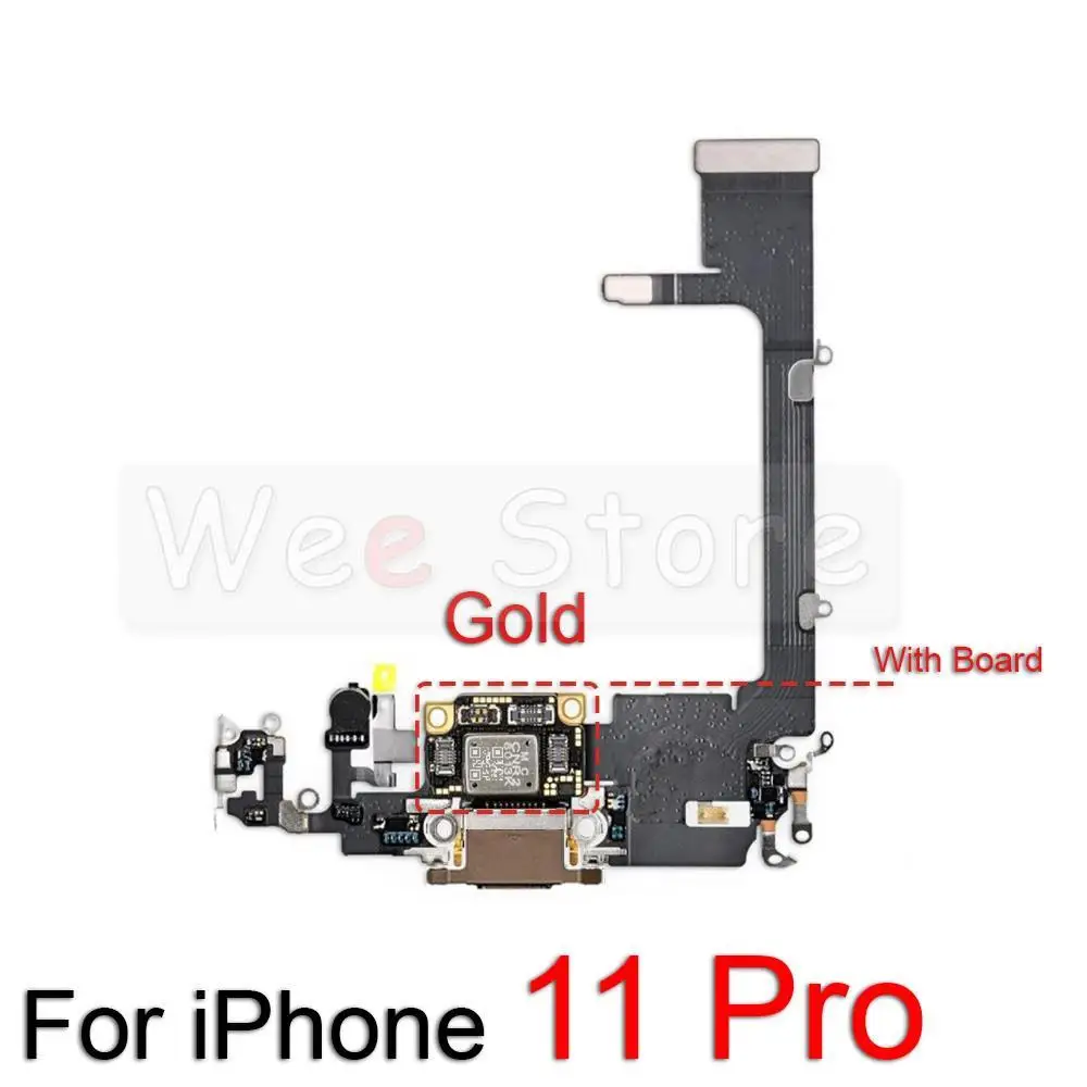 original bottom usb charger port board for lightning dock charging flex cable for iphone 11 pro max mobile phone parts free global shipping