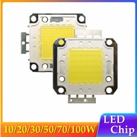 1020305070100w dc 12v 36v cob module led chip diodes lamp bulb for outdoor focus spotlight garden integrated light beads
