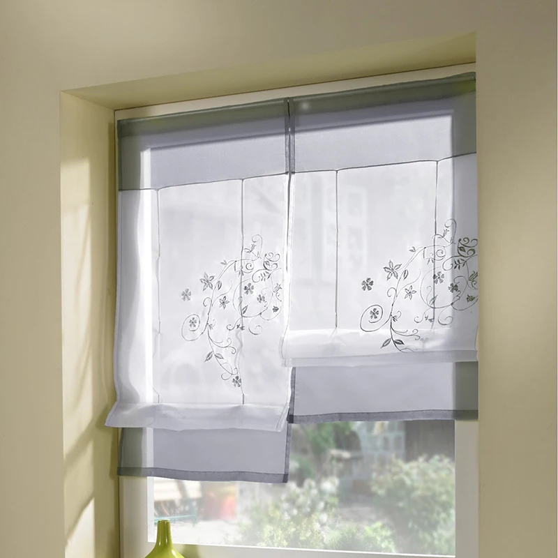 Короткие Занавески для разделения комнаты тюлевые занавески с вышивкой гостиной