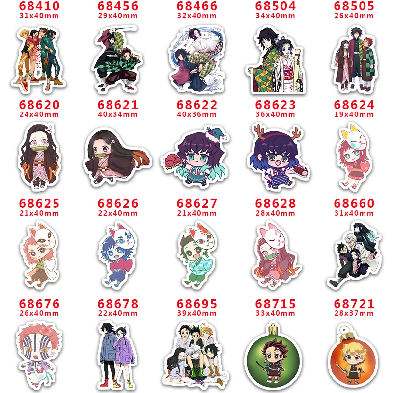 

Бесплатная доставка, 30 шт., мультяшный персонаж Kimetsu no yaiba плоское украшение из смолы diy craft PR 68410