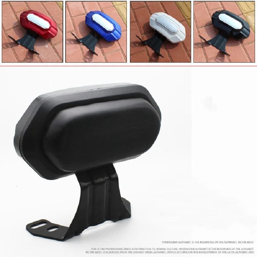 

Durable Motorcycle Sissy Bar Rear Passenger Back Rest Backrest Pad Cushion Universal Suitable for Motorcycle