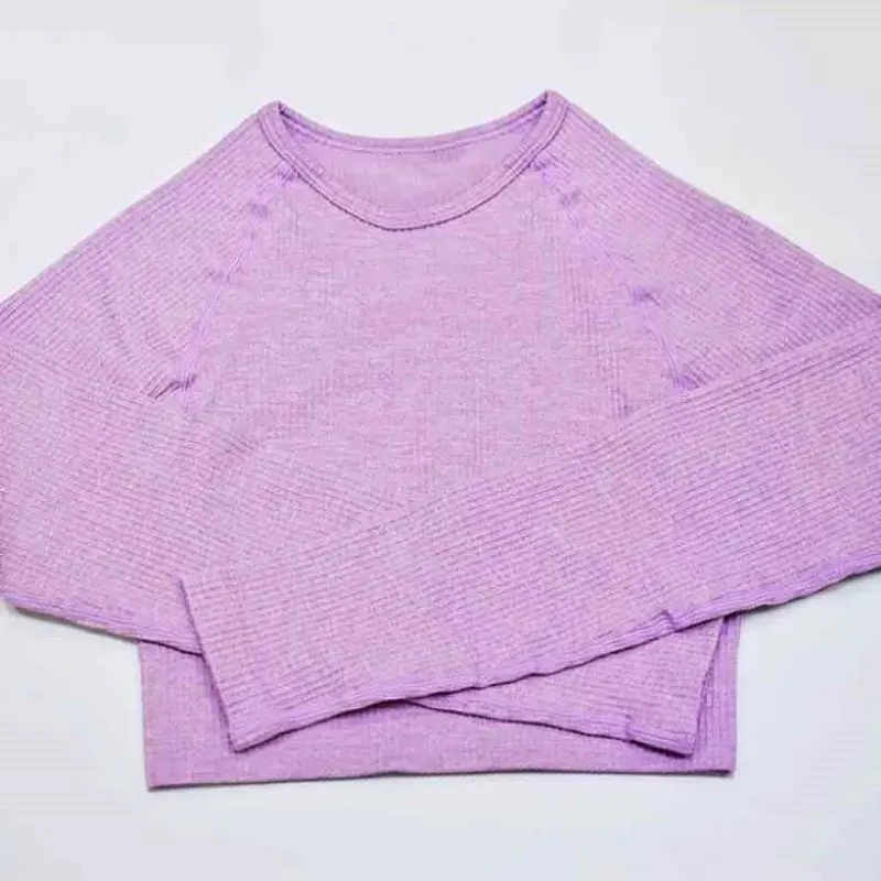 Бесшовный комплект для йоги девочек укороченный топ штаны тренажерного зала