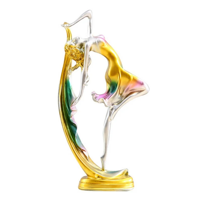 Смола движения танцор Statu Коллекционная лепная фигурка домашний офис украшение