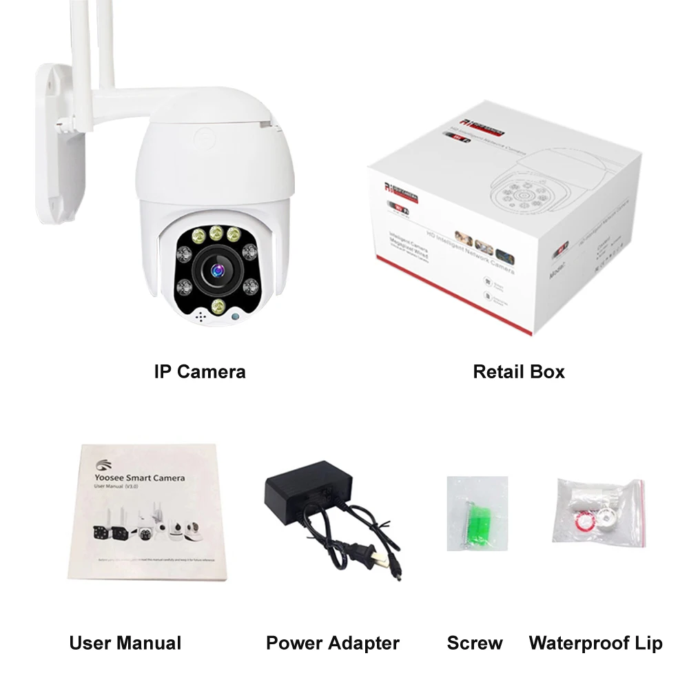 

1080P Outdoor IP Camera WiFi Security Surveillance Outside Indoor Smart Home CCTV 360 PTZ Video Monitor Motion Detection IP Cam
