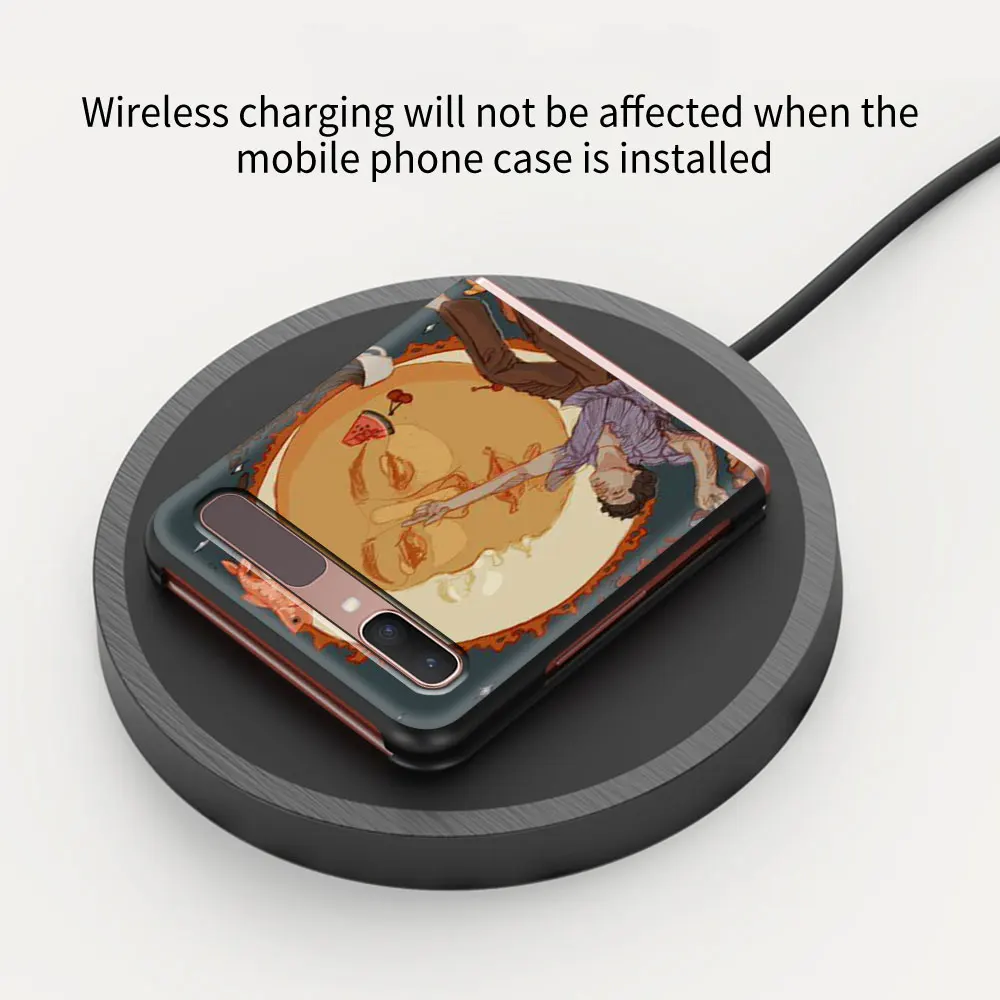 

Fine line Harry Styles Cover For Samsung Galaxy Z Flip 5G Black Foldable Hard PC Phone Case ZFlip 6.7" Fold Shell Coque Capa