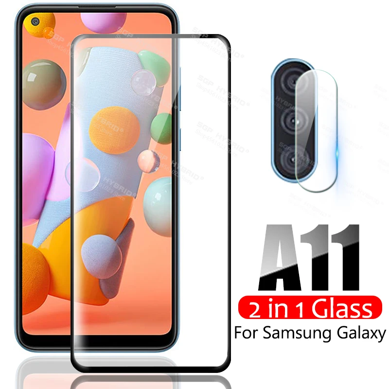 

2в1 для Samsung Galaxy A11 Защитная пленка для объектива камеры закаленное стекло для Samsung Galaxy A11 A 11 защитное стекло 6,4''