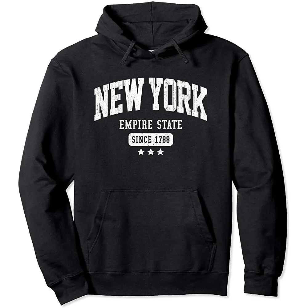

Vintage New York Empire State NYC Weathered Dark Pullover Hoodie