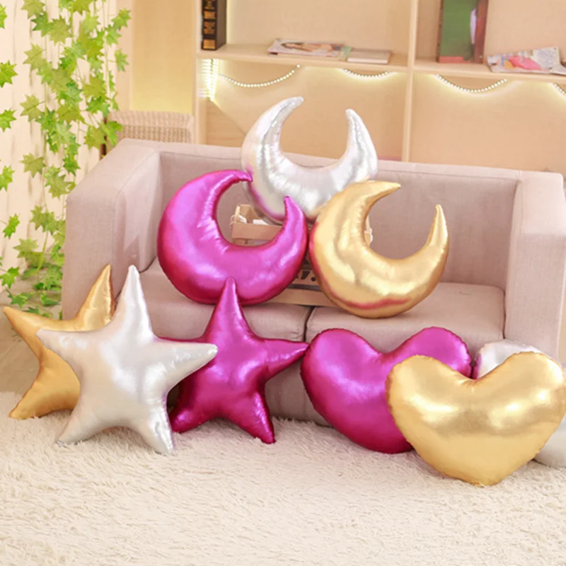 

Shining Sky Series Plush Toys Moon/Star /Heart Pillow Soft Cushion Nice Sofa Kawaii Christmas Gift Photography Props Home Decor