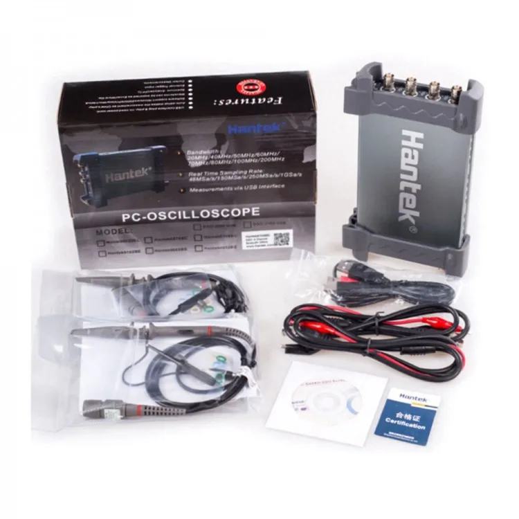 

Hantek6074BD Oscilloscope Arbitrary Waveform Generator 70MHz Bandwidth 4 CH Channel 1GSa/s Sampling Rate
