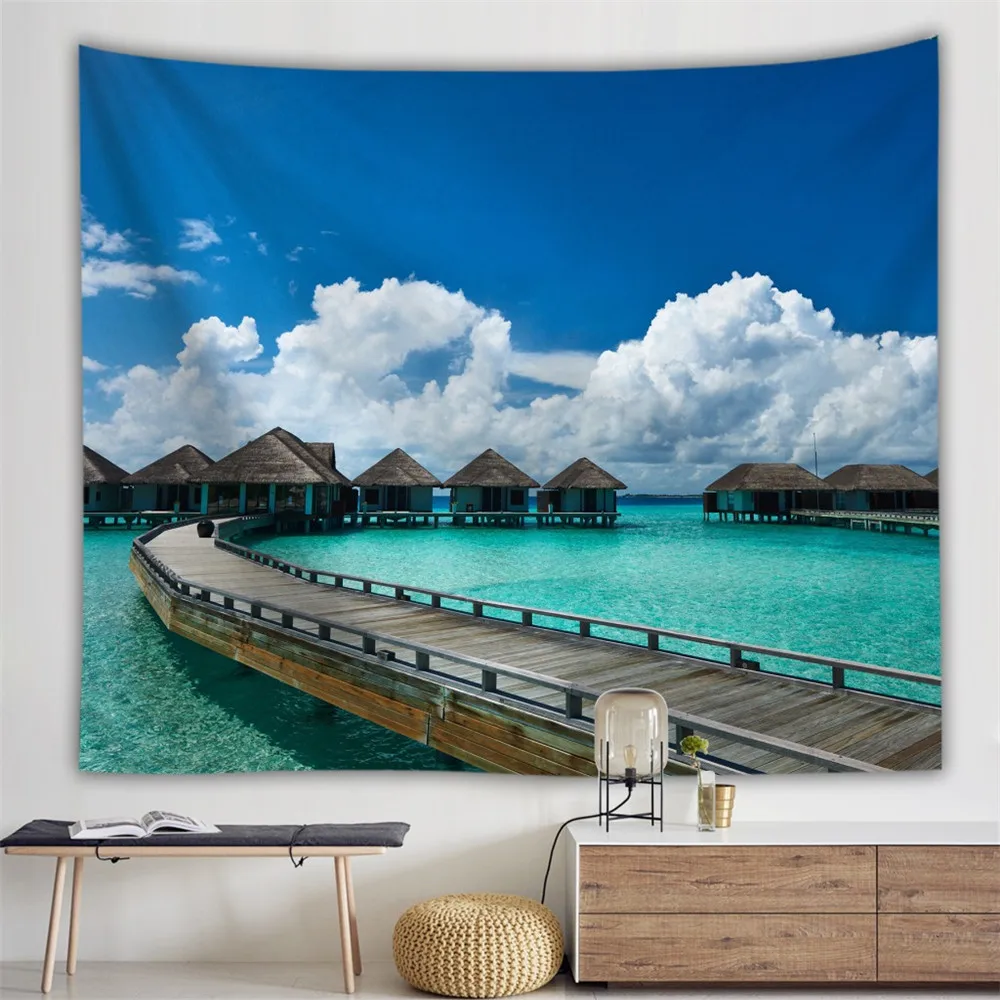 3D скандинавский Небесный настенный гобелен Подвесной Настенный Ковер настенная