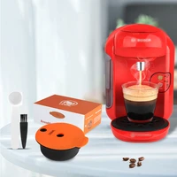 icafilas coffee capsules for bosch s reusable coffee filter with 60ml 180ml refillable coffee pods for tassim o machines