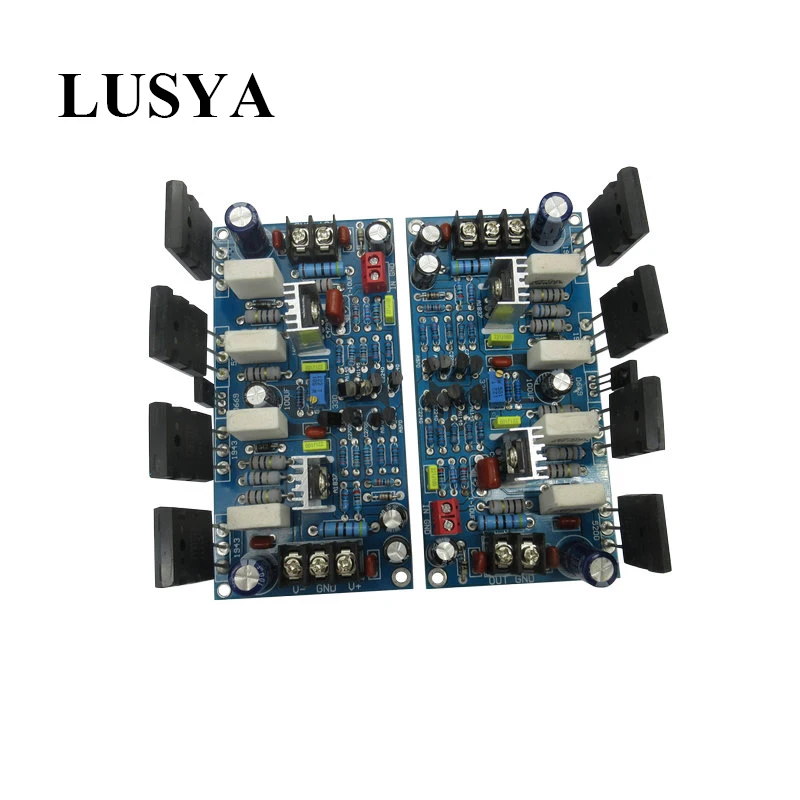 Обновленная плата Lusya 2 шт. Плата усилителя звука ttaeas TTC5200 двухканальная 200 Вт *
