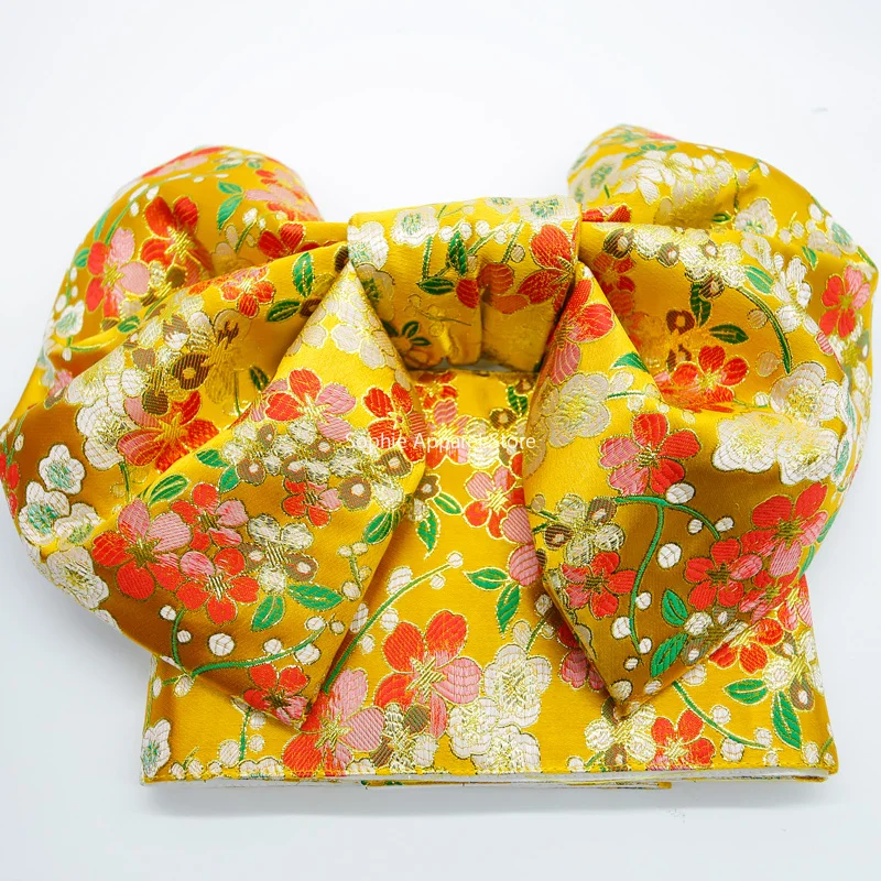 Традиционное кимоно в японском стиле юката пояс Оби Женский цветочный принт с