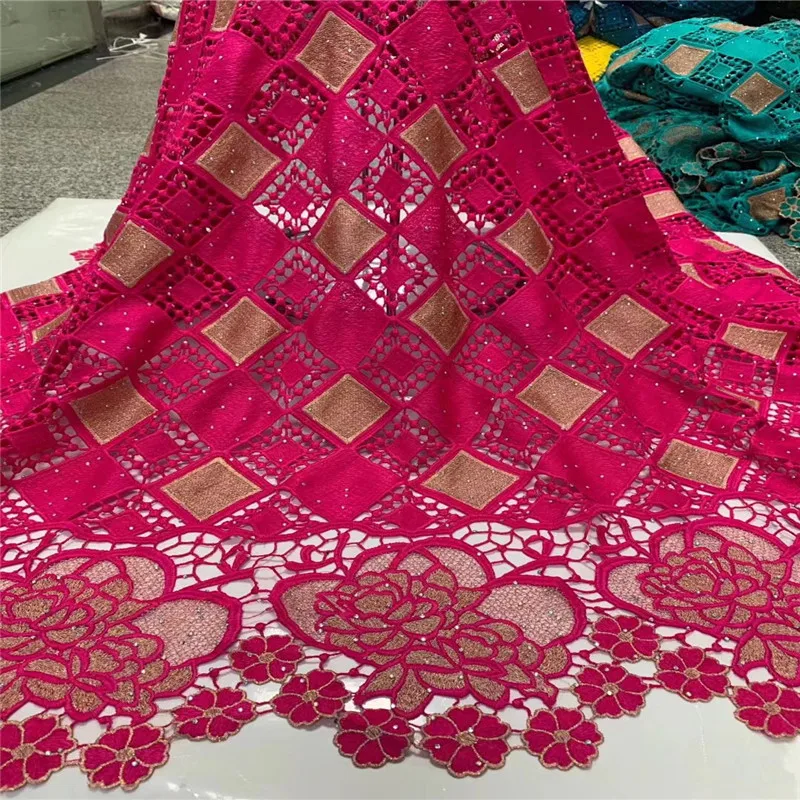 Latest Guipure Lace Cord Embroiderey French African Fabric High Quality Nigeria NLY107 | Дом и сад
