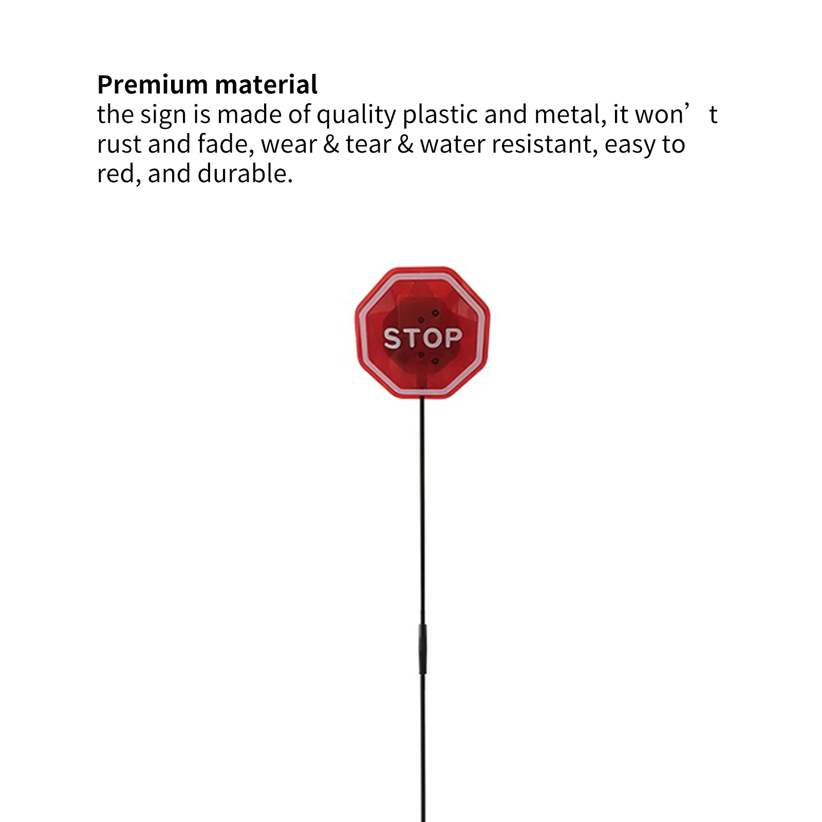 

2021 Видимый стоп-сигнал Автомобильный стоп-сигнал бесцветный нержавеющий устойчивый к износу Предупреждение ждающий знак дорожный набор дл...