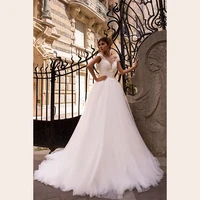 wedding dress elegant scoop neck a line backless bridal gown sleeveless floor length appliques tulle bride %d1%81%d0%b2%d0%b0%d0%b4%d0%b5%d0%b1%d0%bd%d0%be%d0%b5 %d0%bf%d0%bb%d0%b0%d1%82%d1%8c%d0%b5