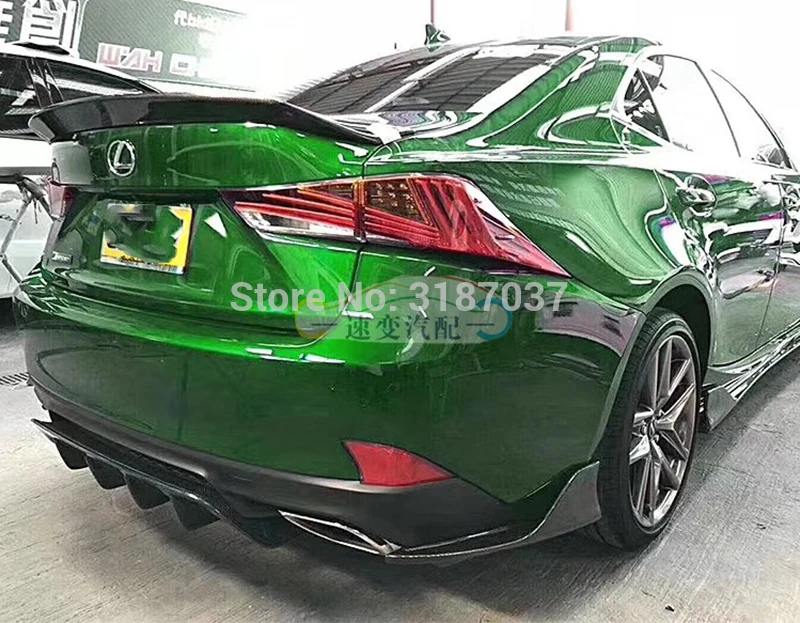 Для Lexus IS200 IS250 IS350 IS300 AWD/IS200T 2014-2018 углеродное волокно задний спойлер на крыло крышу