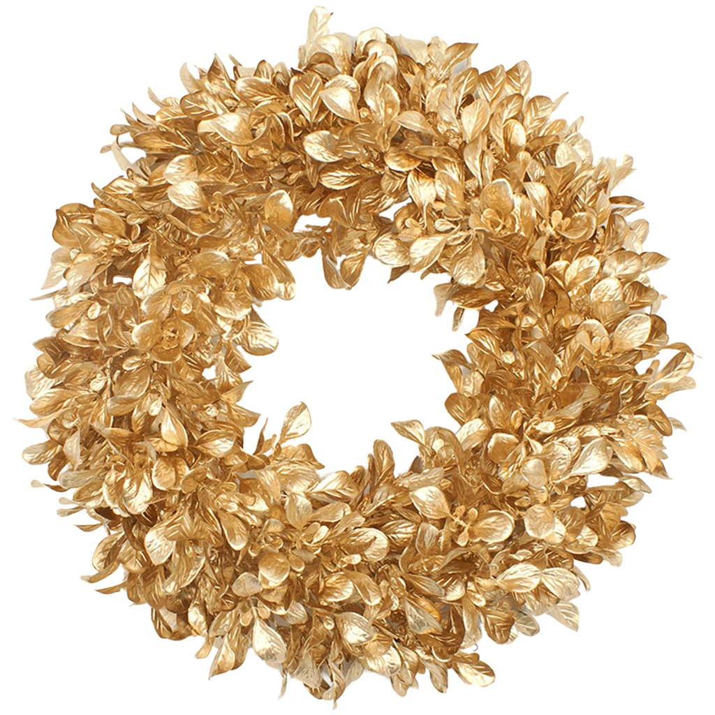 

Jasmine Leaf Wreath for Front Door Artificial Wreath Garland for All Seasons Indoor Outdoor Floral Wreath for Wedding Home Wall