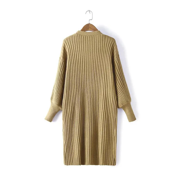 2019 осенний женский свитер Кардиган большого размера длинный кардиган свободный