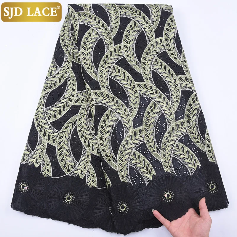 SJD кружева высокого качества африканская кружевная ткань тяжелая вышивка