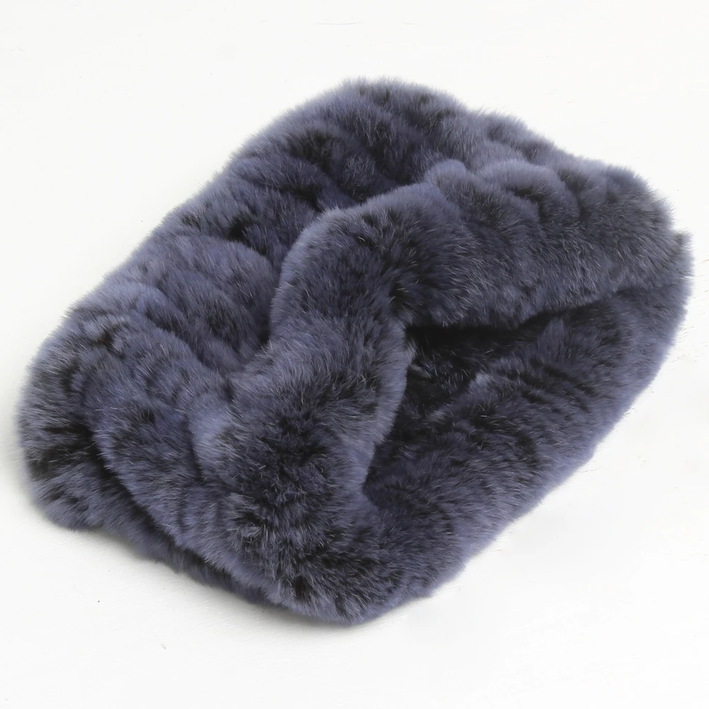 Женские 100% натуральные вязаные женские зимние теплые шарфы из натурального меха