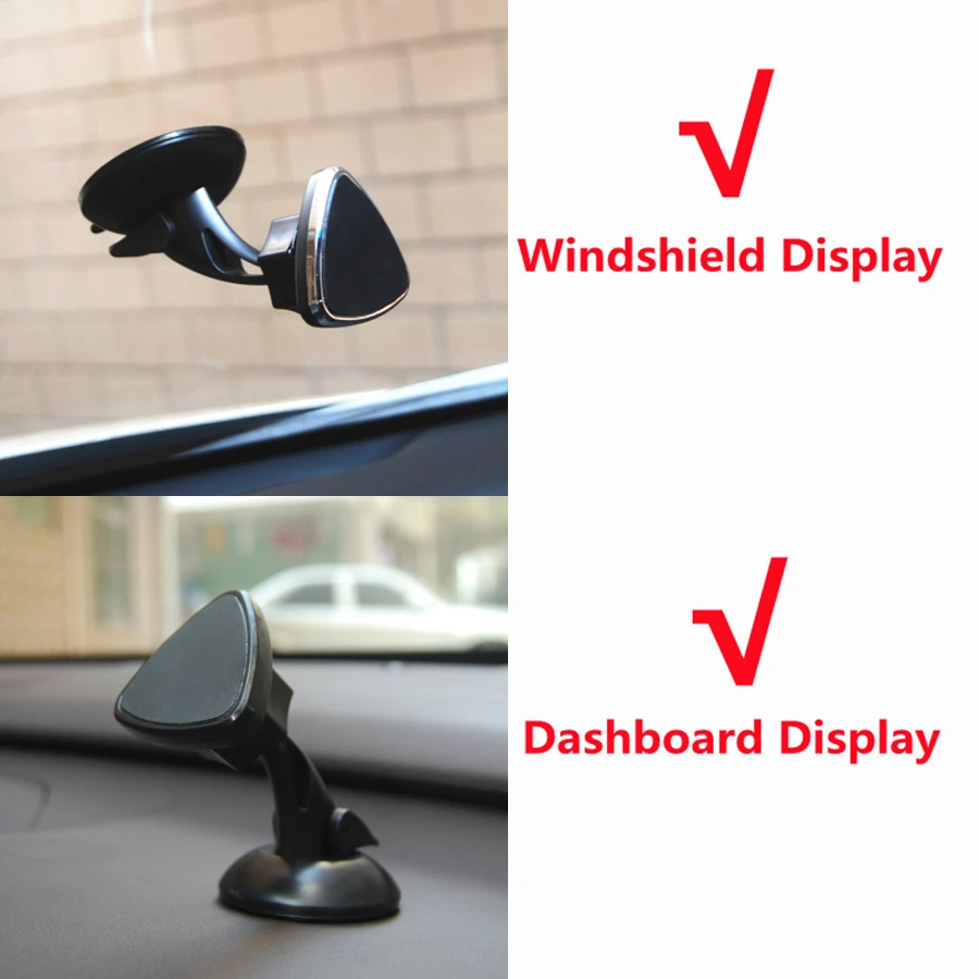 magnet dashboard car phone holder windshield car stand mount support 360 rotatable gps strong sticky suction cup car holder free global shipping